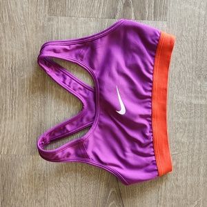 Nike Women’s Dri-FIT Victory Compression Purple/Red Sports Bra